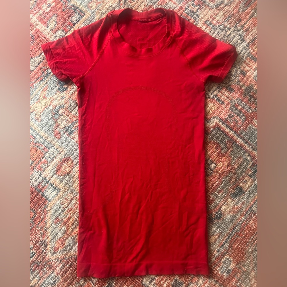 Red swiftly tech short sleeve 2.0
